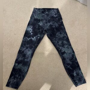 Lululemon Align 25" Teal Diamond Dye size 6